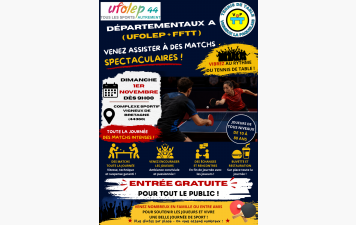 Départementaux A UFOLEP (Ufolep+Ufolep/FFTT)